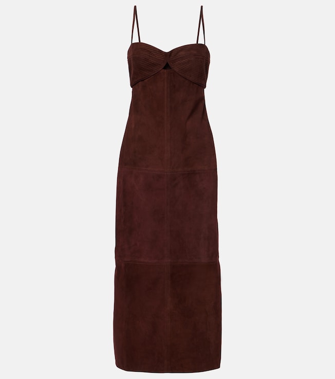 Suede midi dress | Johanna Ortiz