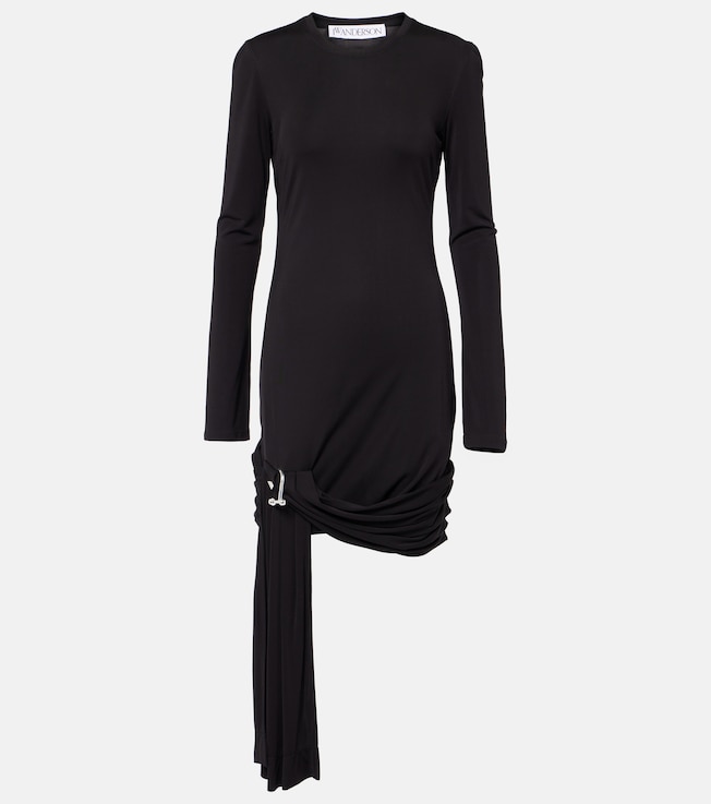 Draped jersey midi dress | JW Anderson
