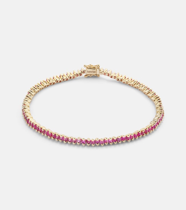 18kt yellow gold bracelet with sapphires | Suzanne Kalan