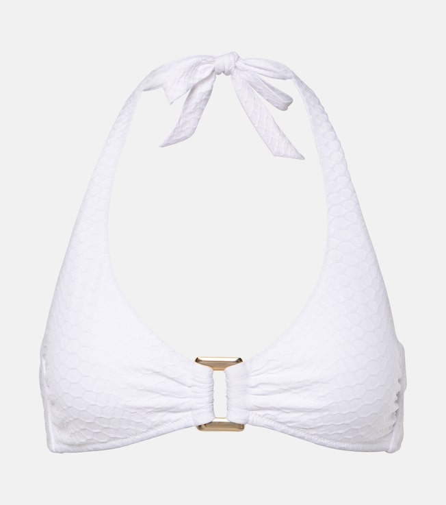 Milos halterneck bikini top | Heidi Klein