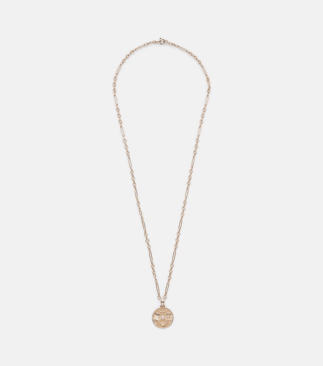 Strength 18kt gold pendant necklace with diamond | FoundRae