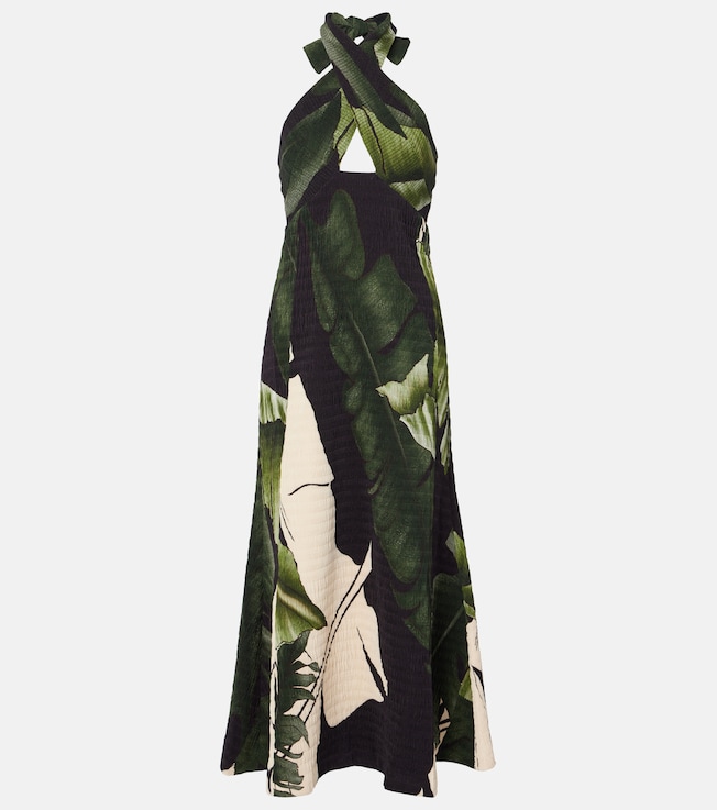 Printed halterneck maxi dress | Johanna Ortiz