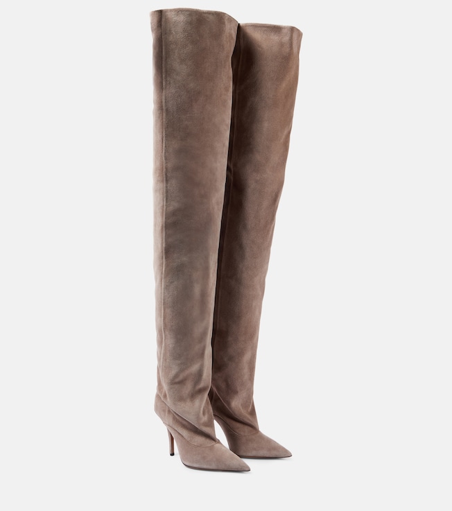 Ines suede over-the-knee boots | Paris Texas