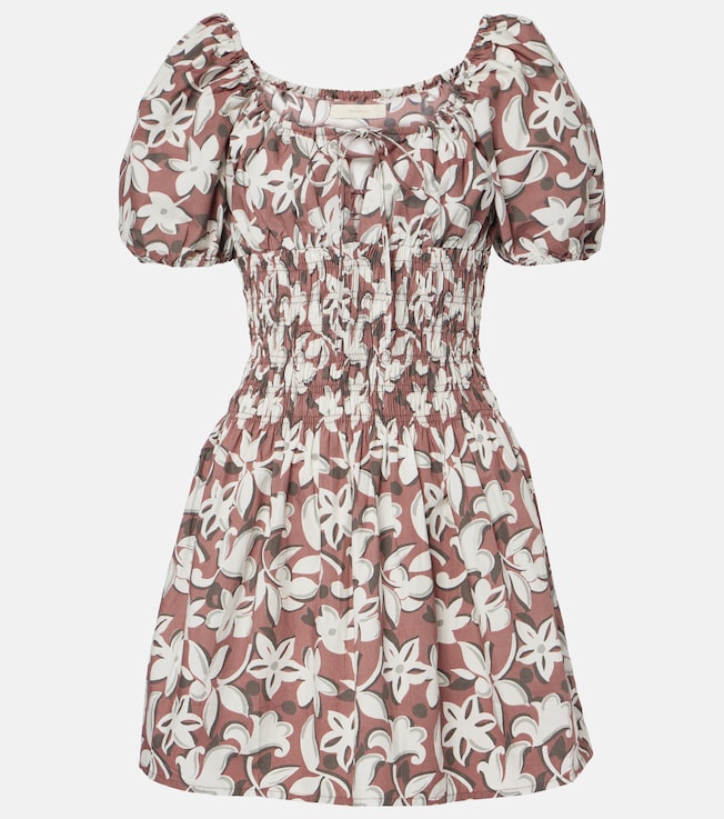 Floral cotton poplin minidress | Faithfull