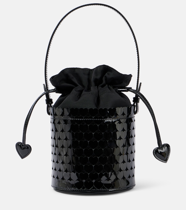 Amorouse leather-trimmed bucket bag | Aquazzura