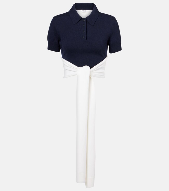 Wool and cashmere-blend polo shirt | Loewe