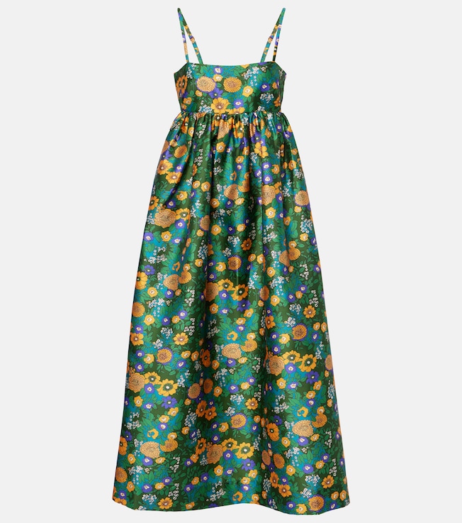 Printed open-back midi dress | Alémais