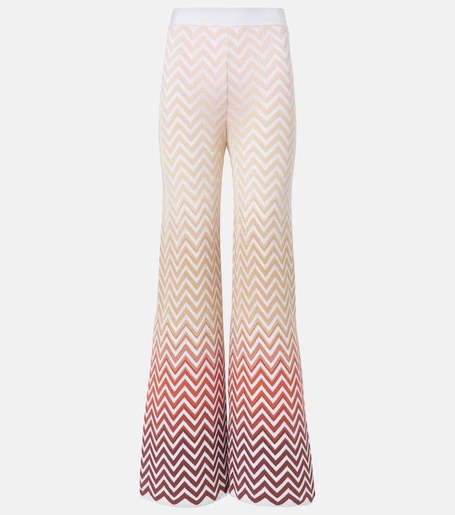 Zigzag cotton-blend flared pants | Missoni