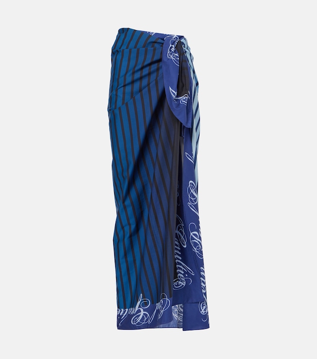 Printed cotton beach cover-up | Jean Paul Gaultier