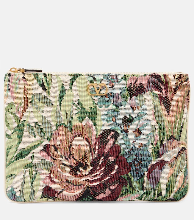 VLogo Signature Small jacquard pouch | Valentino Garavani