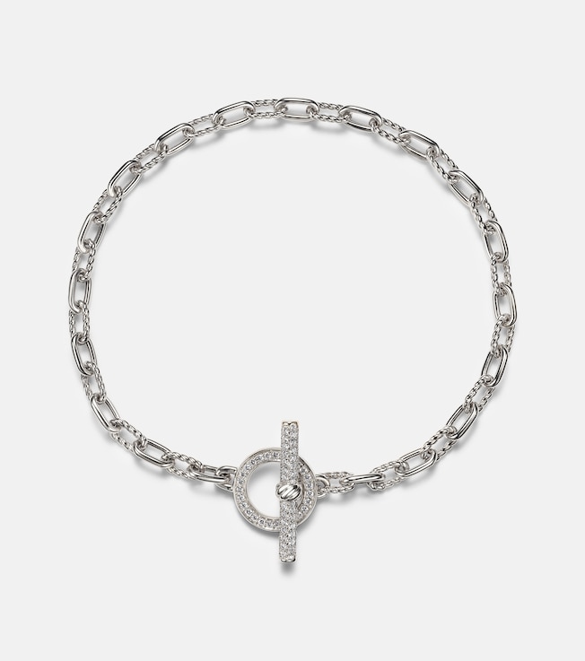 DY Madison® sterling silver bracelet with diamonds | David Yurman