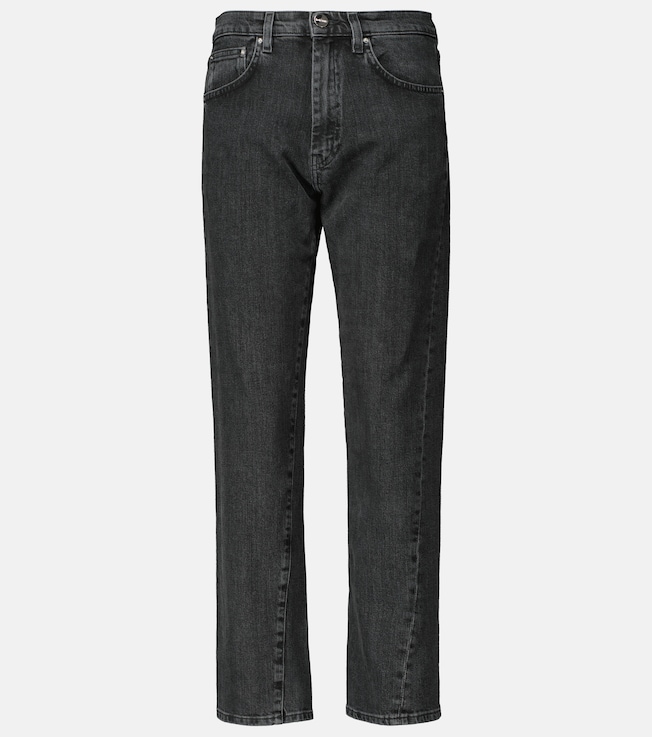 Mid-rise twisted-seam straight jeans | Toteme
