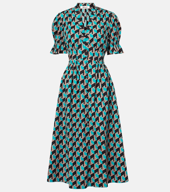 Erica printed cotton midi dress | Diane von Furstenberg