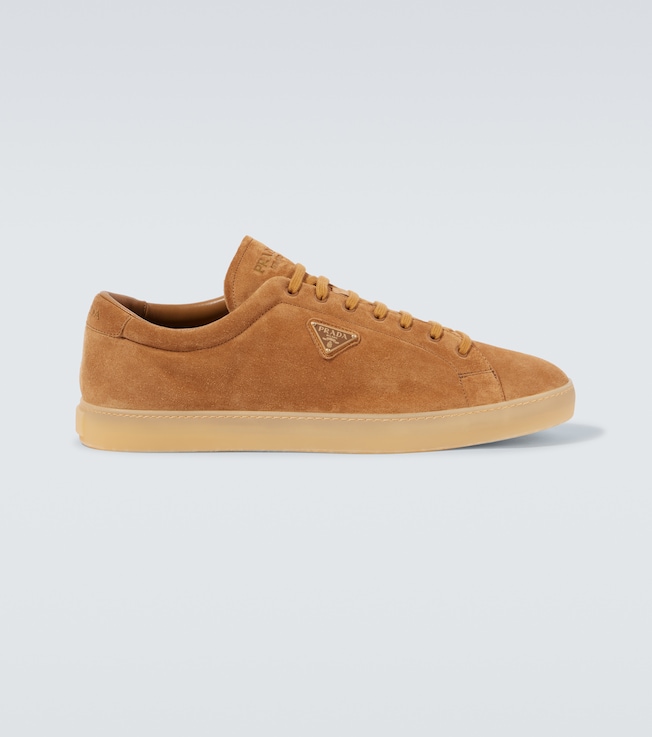Logo suede sneakers | Prada