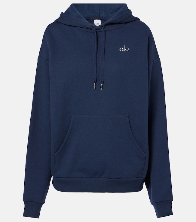 Accolade cotton-blend jersey hoodie | Alo Yoga