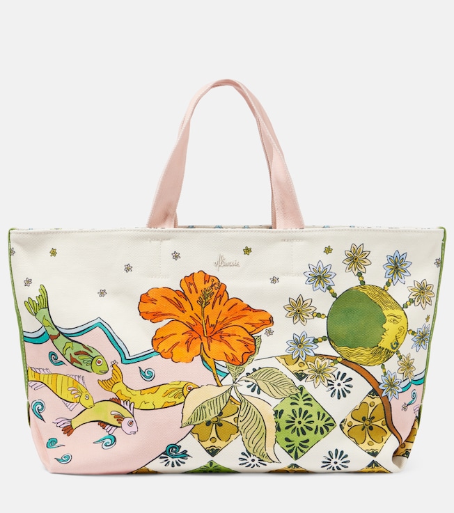 Hazel Large canvas tote bag | Alémais