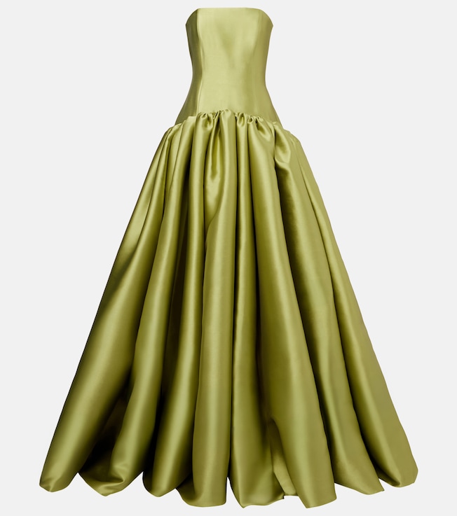 Cassias bandeau satin gown | Solace London