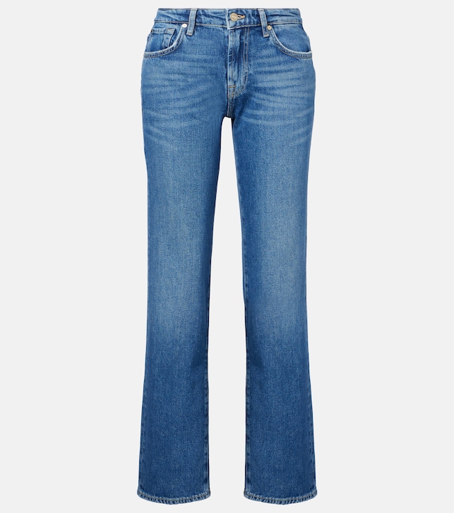 Calie mid-rise straight jeans | 7 For All Mankind