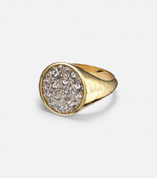 Octavia Signet 18kt gold ring with diamonds | Octavia Elizabeth