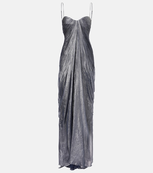 Victoria draped silk gown | Maria Lucia Hohan