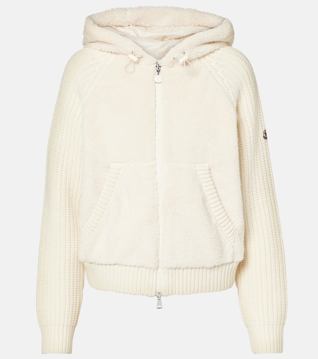 Wool and teddy cardigan | Moncler