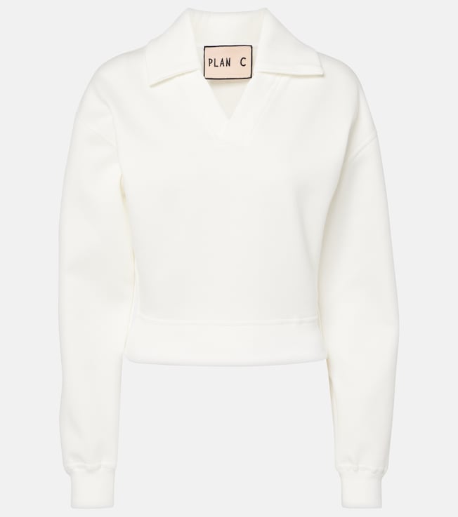 Cotton-blend sweater | Plan C