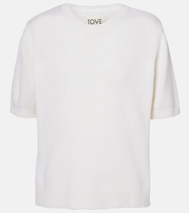 Lura knitted cashmere T-shirt | Tove