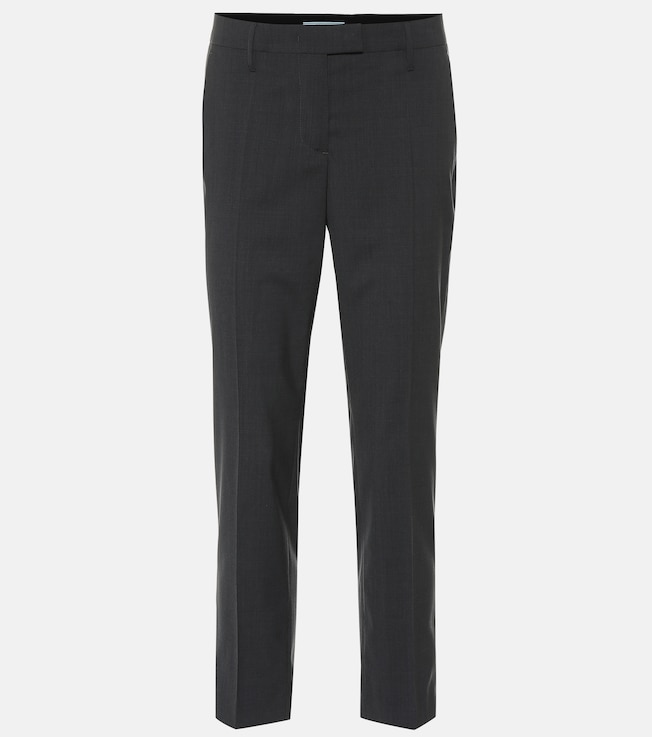 Cropped wool pants | Prada
