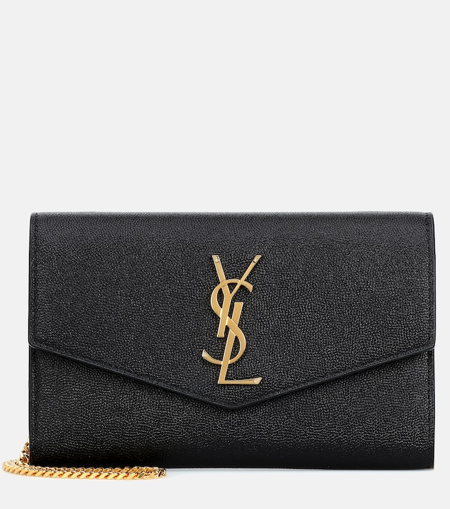 Uptown leather wallet on chain | Saint Laurent