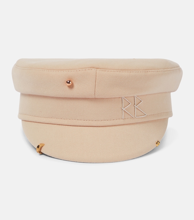 Embellished twill baker boy hat | Ruslan Baginskiy