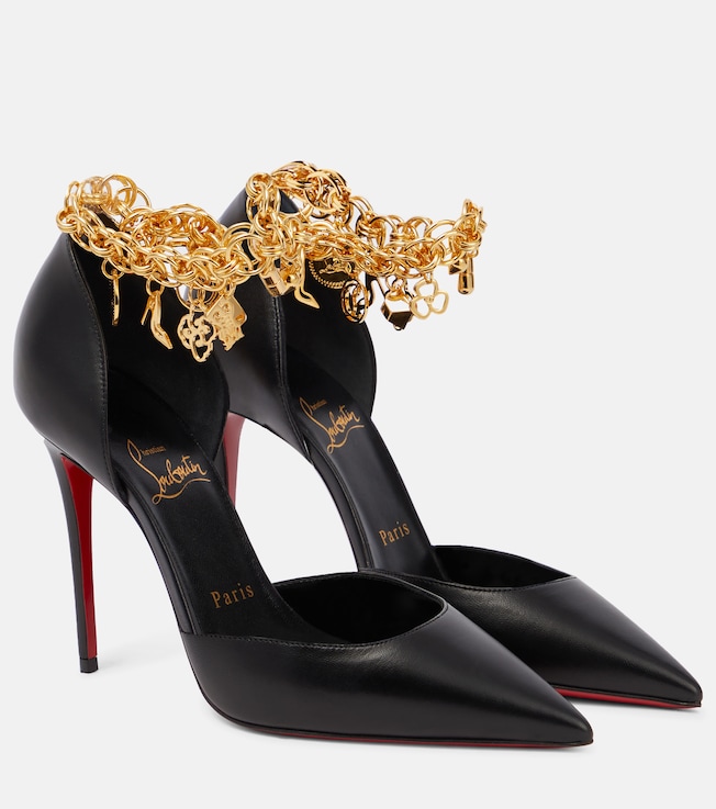 Gourmi 100 embellished leather pumps | Christian Louboutin