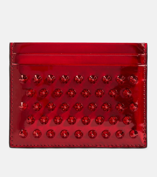 Kios studded leather card holder | Christian Louboutin