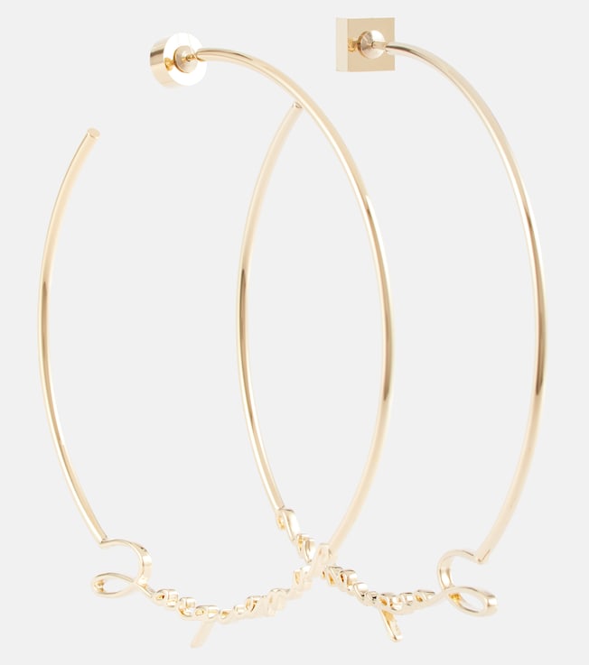 Logo hoop earrings | Jacquemus