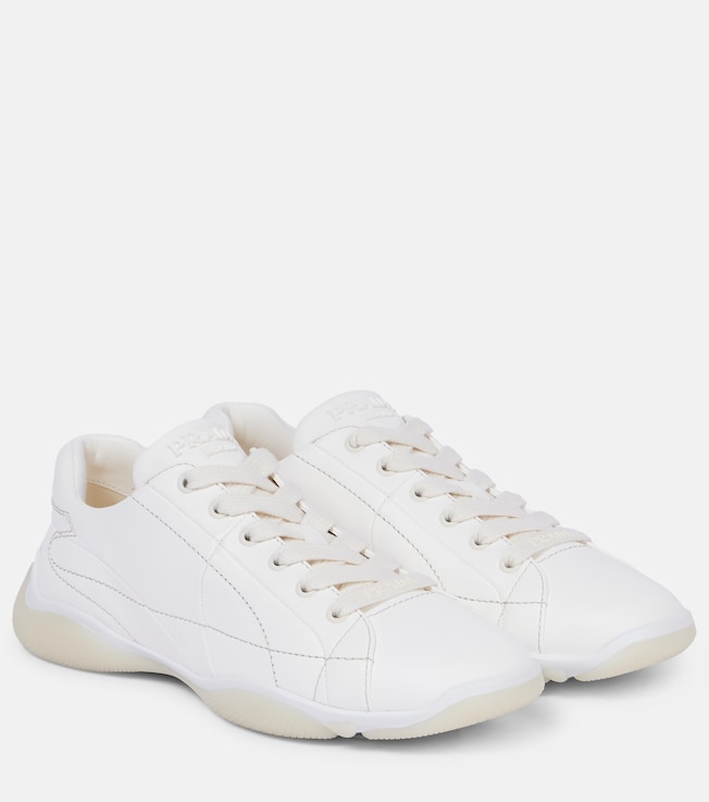 Leather sneakers | Prada
