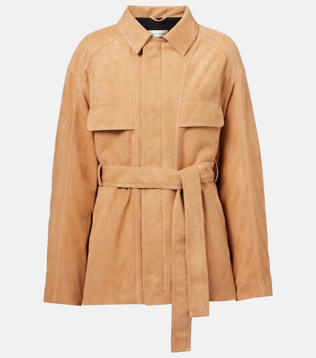 Zakary belted suede jacket | Nour Hammour