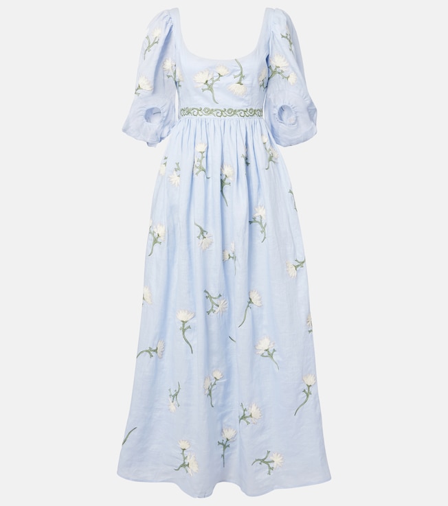 Viviane floral linen maxi dress | Agua by Agua Bendita