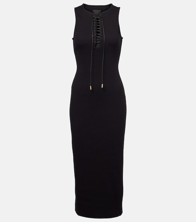 Ribbed-knit cotton midi dress | Givenchy