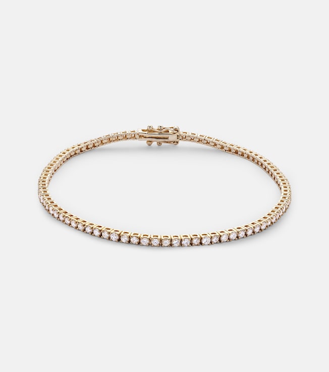 14kt gold tennis bracelet with diamonds | Mateo