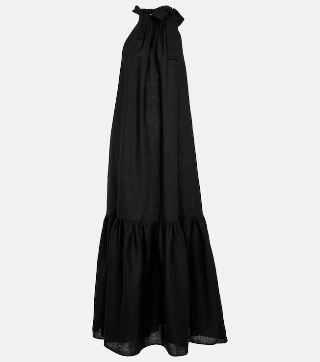 Ibiza linen maxi dress | Asceno
