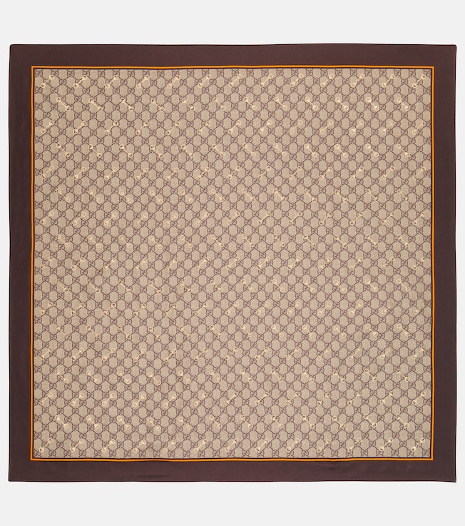 GG printed silk scarf | Gucci