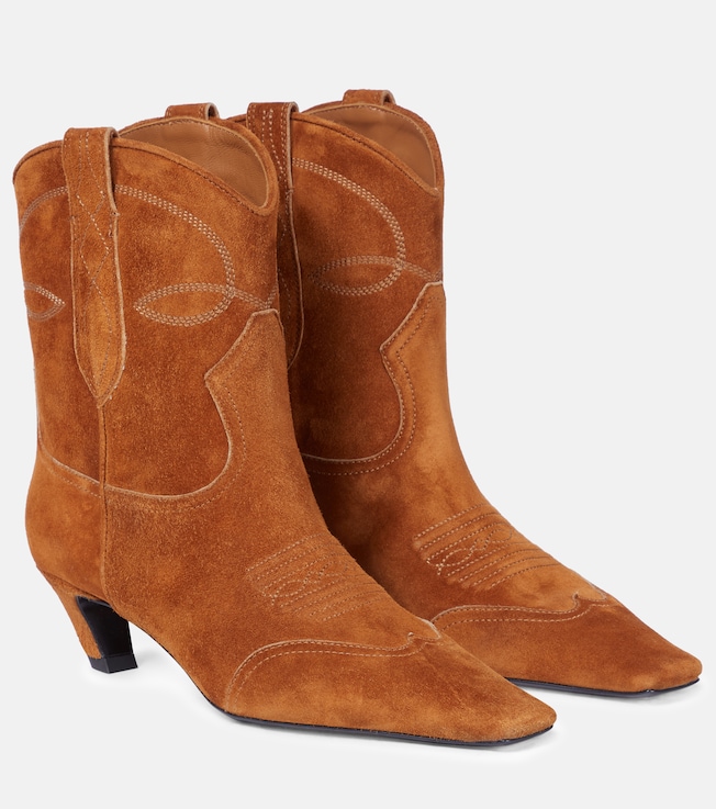 Dallas suede cowboy boots | Khaite