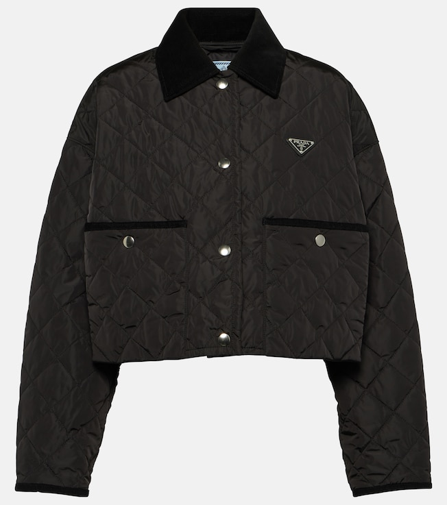 Re-Nylon quilted cropped jacket | Prada