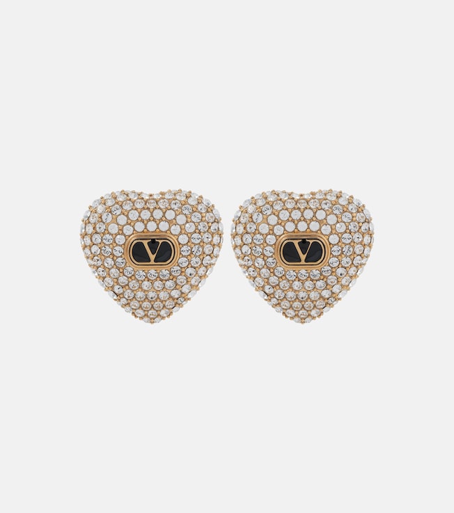 Cuore XS embellished stud earrings | Valentino
