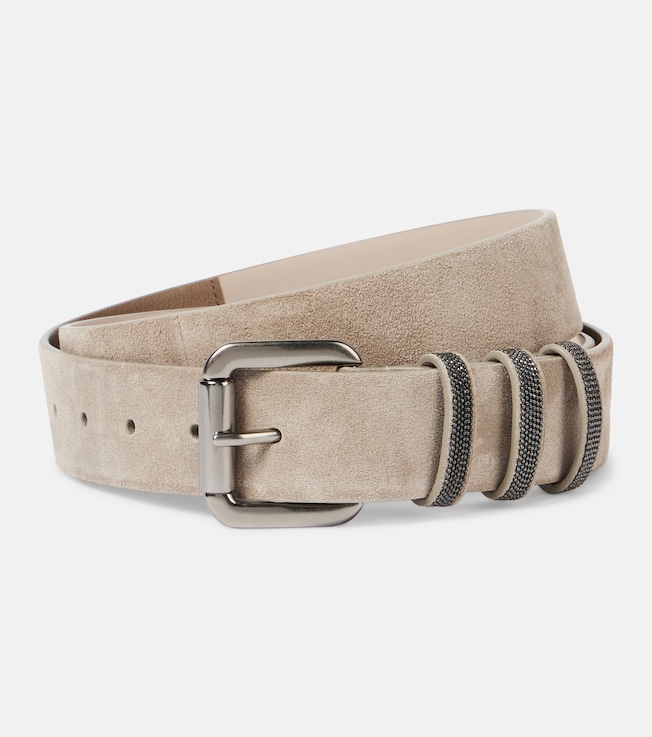 Suede monili belt | Brunello Cucinelli