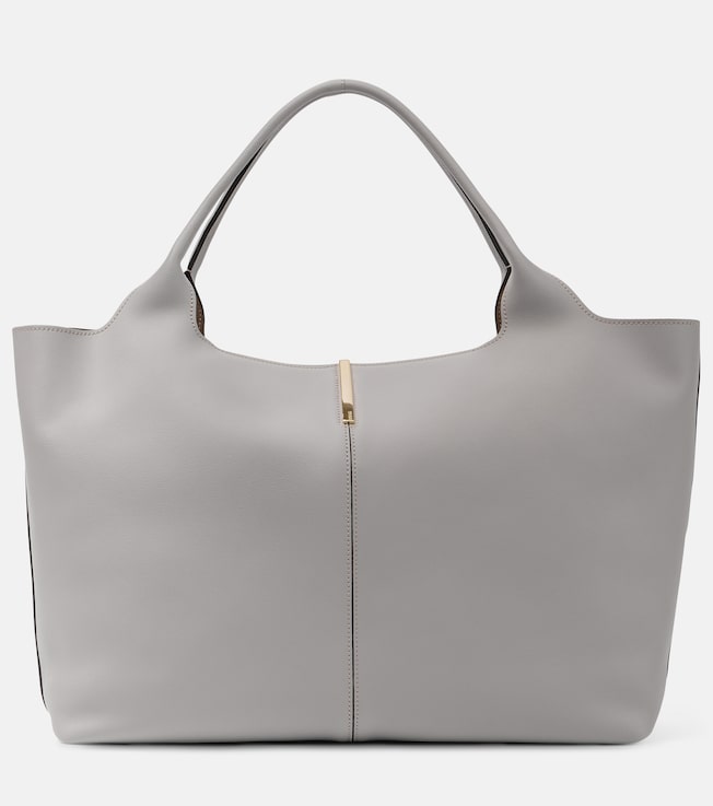 Medium leather tote bag | Tod's