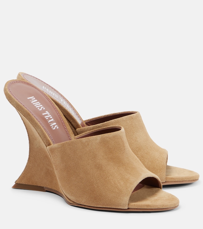 Nina 105 suede mules | Paris Texas