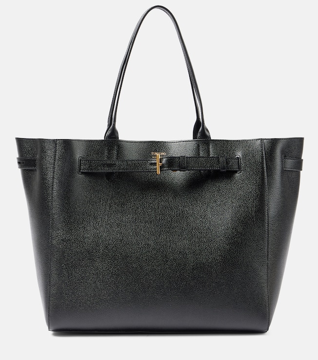 Tara Large grained leather tote bag | Tom Ford