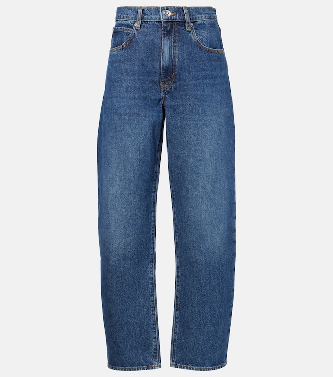 Low Slung mid-rise barrel-leg jeans | Frame