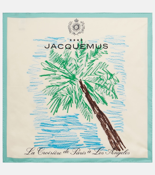 Palmier printed silk scarf | Jacquemus
