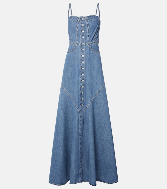 Seville denim maxi dress | AG Jeans